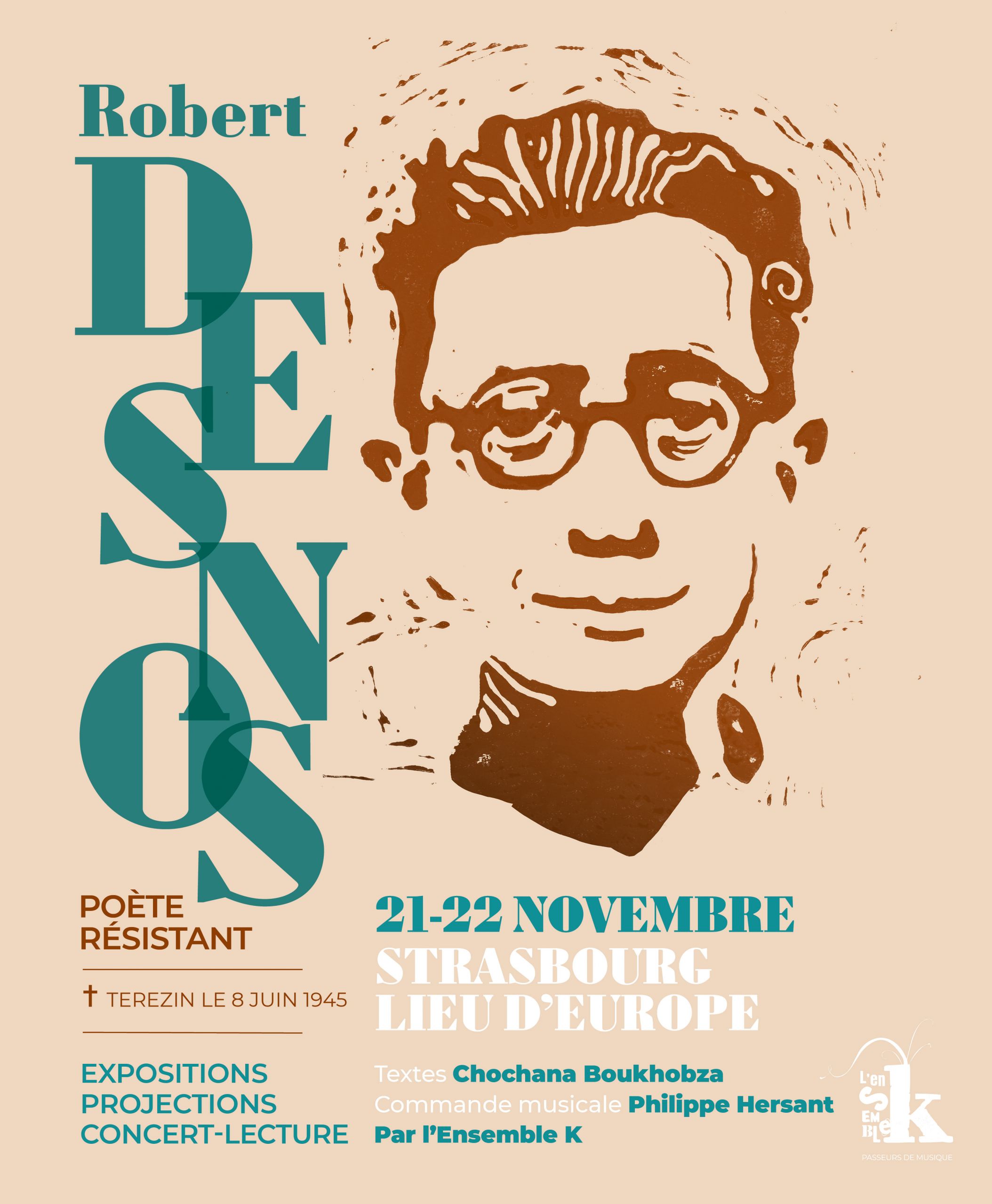 Affiche DESNOS Strasbourg sans logos